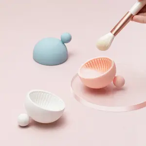 tigela limpadora de pincel de maquiagem silicone