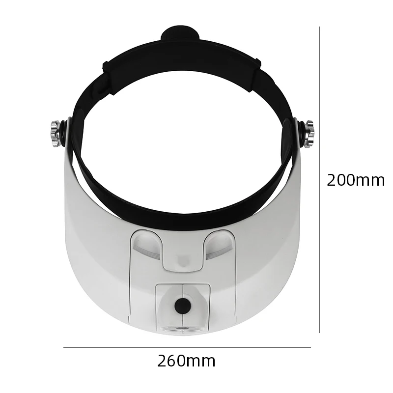 Lupa de Cabeça com LED e 5 Lentes para Reparo Eletrônico - Imagem 3