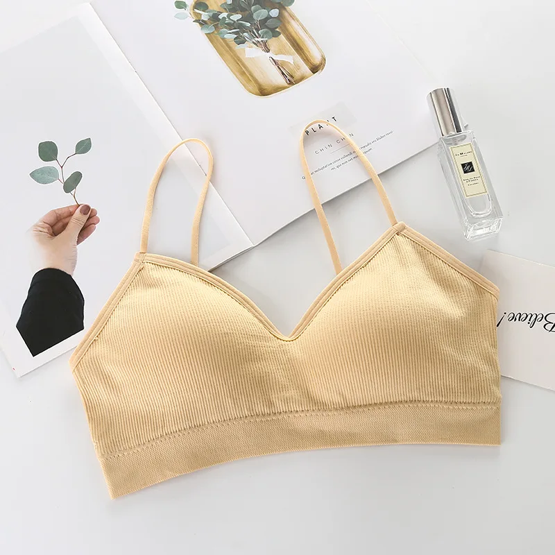 Sutiã Esportivo Feminino Sem Costura Bralette Acolchoado - Imagem 3