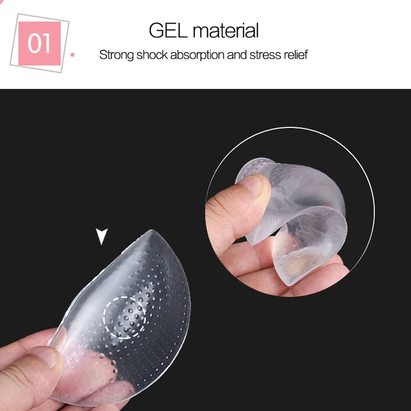 Par de palmilhas ortopédicas de gel com suporte de arco - Imagem 2