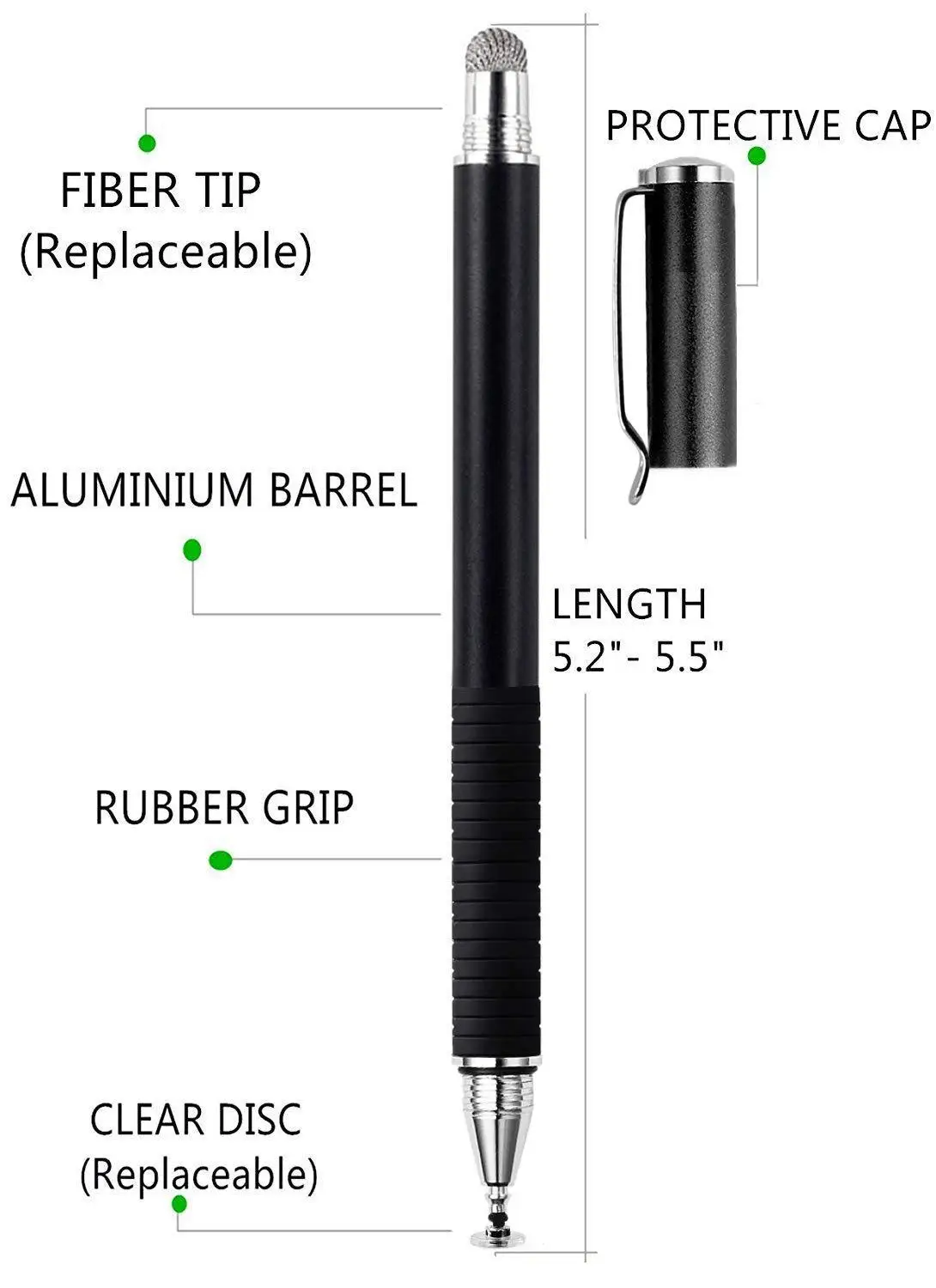 Caneta Stylus de Disco para Touchscreen - Imagem 3