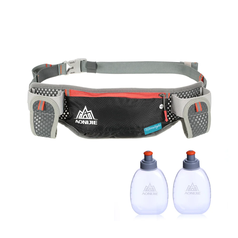 AONIJIE Cinto Hidratação Corrida com 2 Garrafas 170ml Preto - Imagem 2
