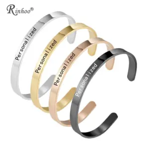 pulseira personalizada de aço inoxidável