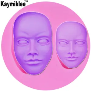 molde de silicone rosto humano 3D