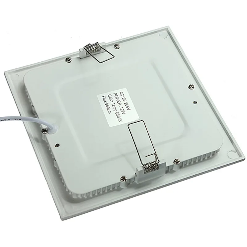 Lâmpada de painel LED quadrada embutida para teto - Imagem 3