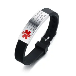 pulseira id alerta médico gravável