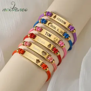 pulseira id infantil aço inoxidável