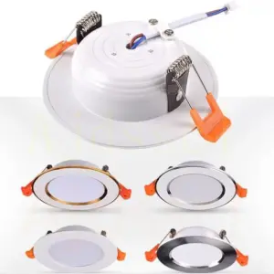 downlight de teto LED 3 cores