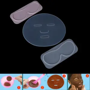 máscara facial de silicone molde