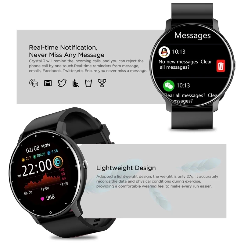 Lige 2026 Smartwatch Esportivo Monitor Cardíaco - Imagem 4