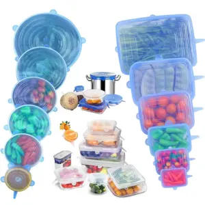 tampa de silicone extensível para alimentos