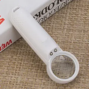 lupa portátil com led 15x