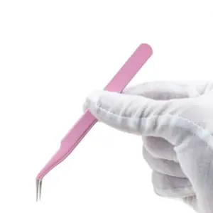pinça de extensão de cílios
