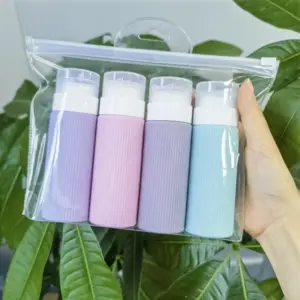 kit frascos de viagem silicone