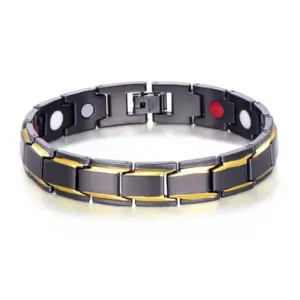 pulseira magnética aço inoxidável