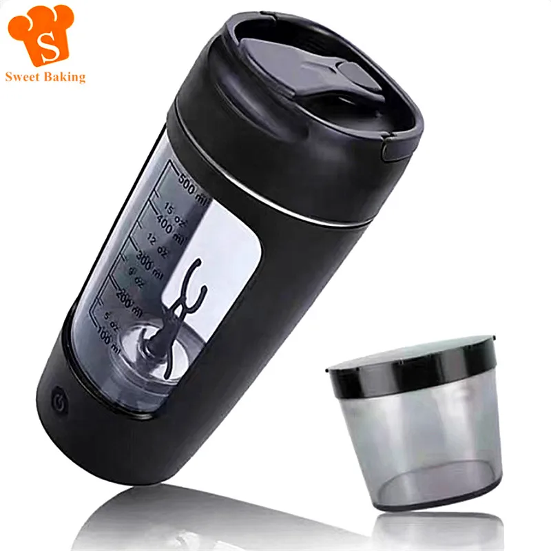 garrafa shaker elétrica portátil