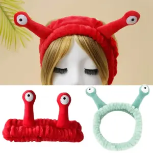 headband caracol lã coral