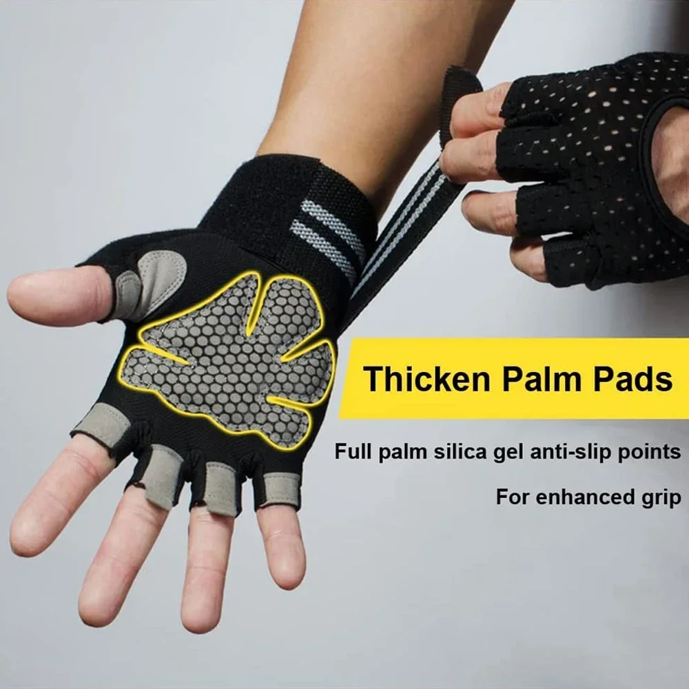 Luvas de Musculação com Suporte de Punho para Treino - Imagem 5