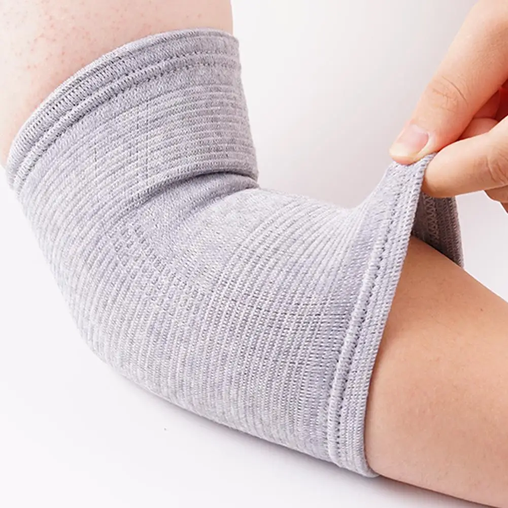 Almofada Cotovelo Elástica Fitness Náilon Cinza Claro - Imagem 6