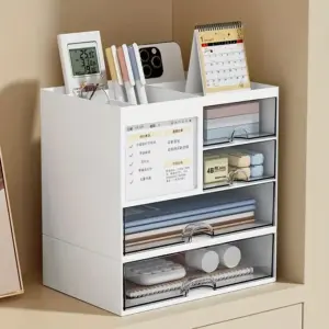 organizador de mesa com gaveta