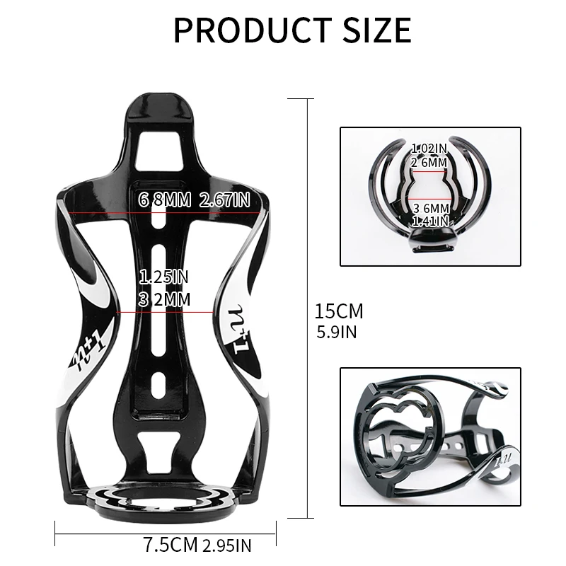 Suporte de Garrafa para Bicicleta N+1 Nylon Amarelo - Imagem 5