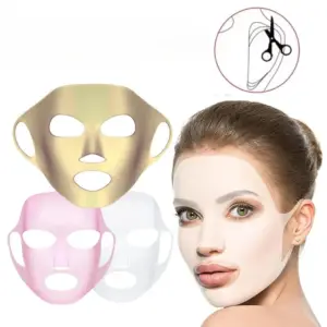 máscara facial de silicone reutilizável