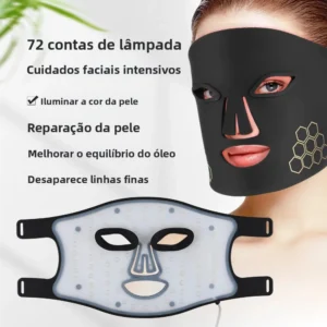 máscara facial LED fotorejuvenescimento