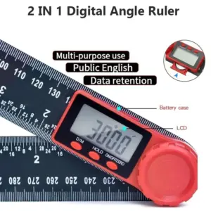 medidor de ângulo digital 2 em 1