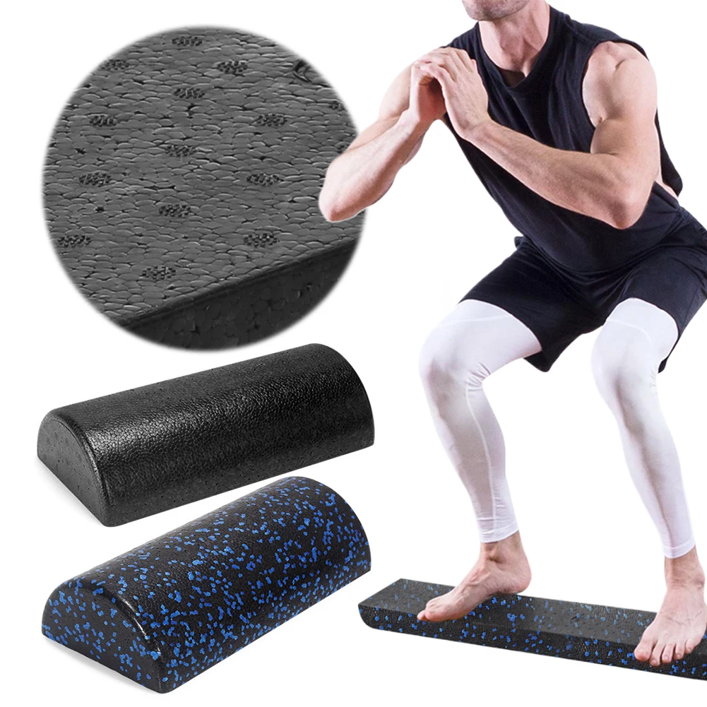 Rolo Yoga Meio Redondo Alta Densidade 30cm Bege - Imagem 4