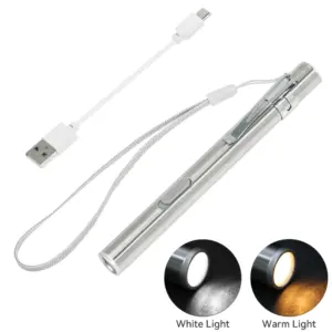 caneta lanterna led recarregável