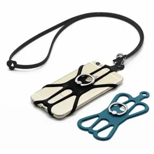 alça de pescoço de silicone para celular