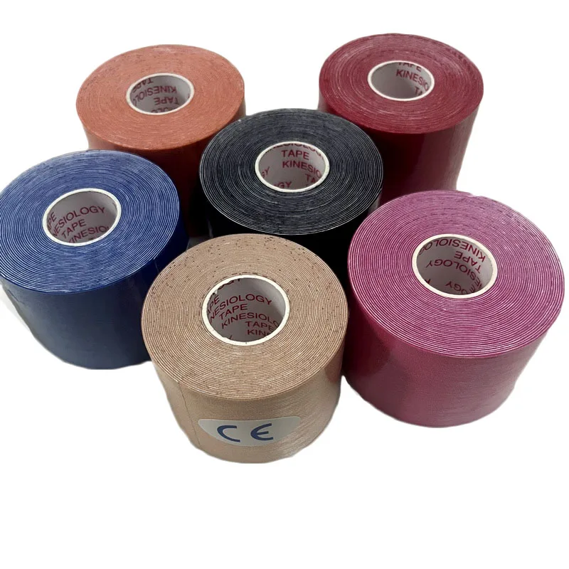 Kit 6 Rolos Fita Kinesio Bandagem Elástica Adesiva Esportiva - Imagem 2