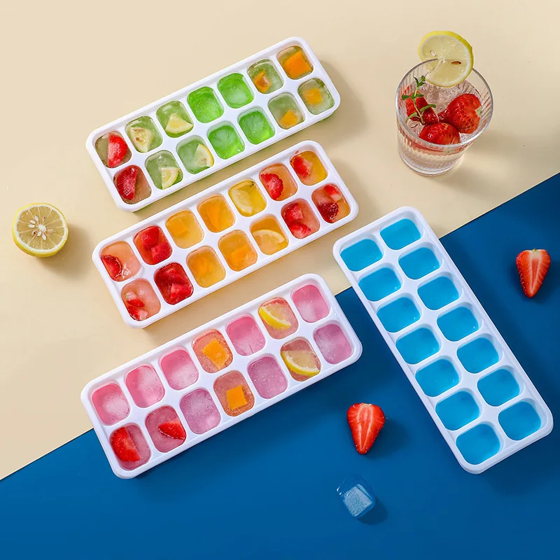 Bandeja de Gelo Silicone 14 Grades Cores Sortidas - Imagem 5