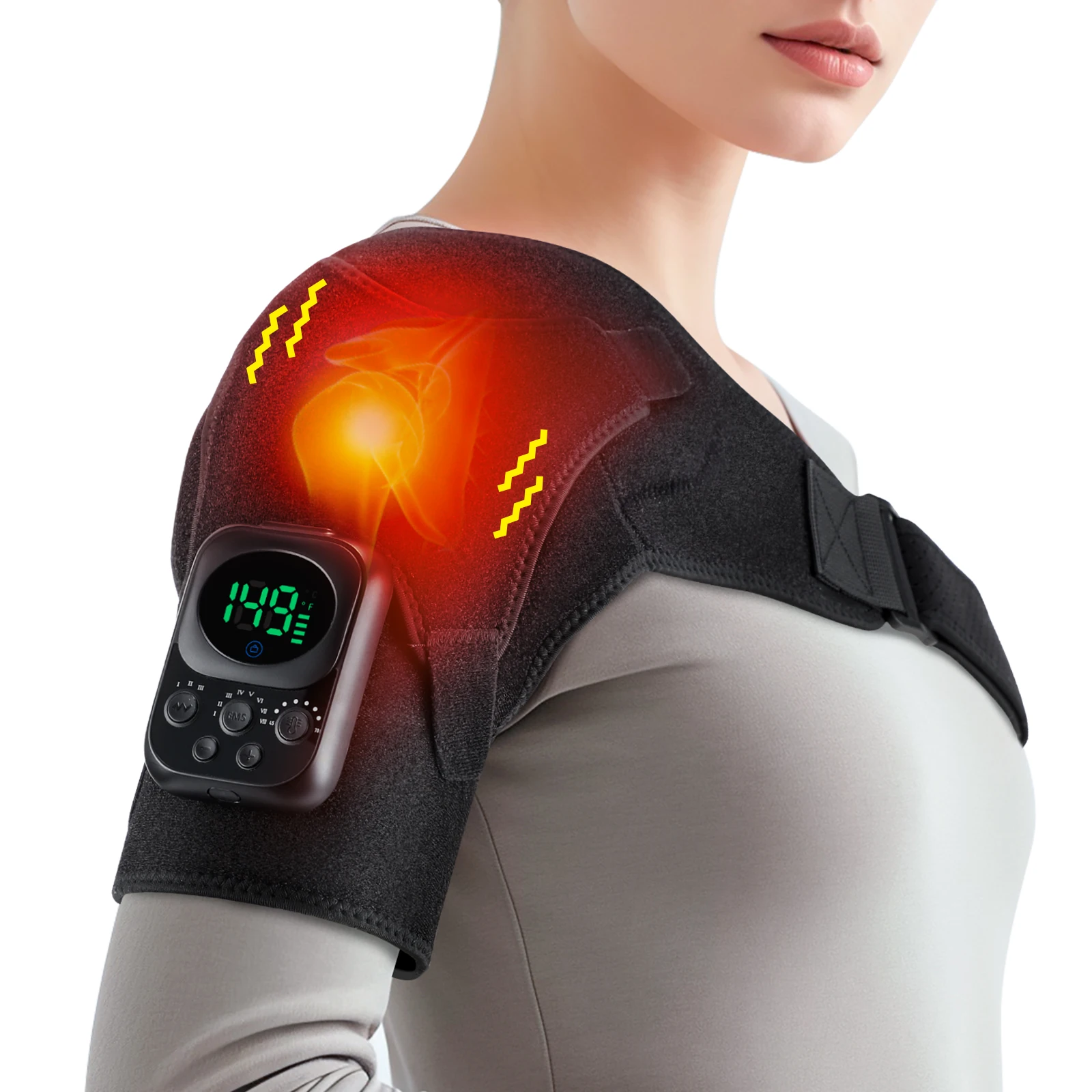 massageador de ombro elétrico aquecido