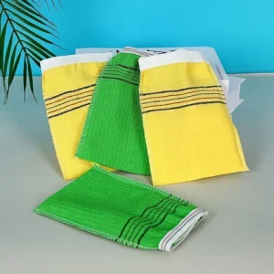 conjunto luvas e toalhas para banho