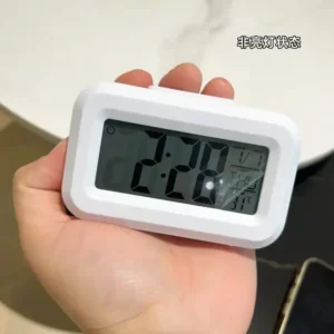 relógio digital led alarme mesa