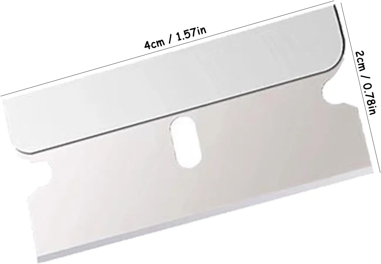 Lâminas Raspadoras de Substituição Aço Carbono 39x20mm - Imagem 3