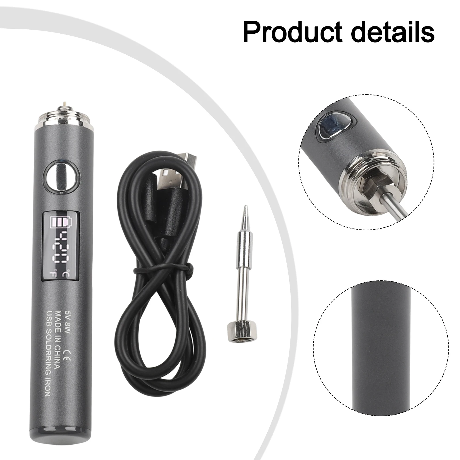Ferro de Solda USB Digital com Display LCD - Imagem 2