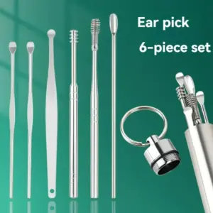 conjunto de ferramentas para remoção de cera de ouvido