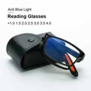 óculos de leitura dobráveis anti luz azul