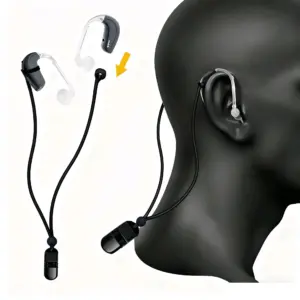 clipe de silicone anti-perda para aparelhos auditivos