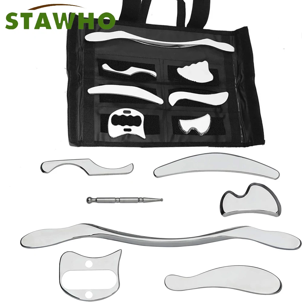 gua sha aço inoxidável iastm