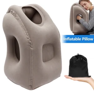 almofada de viagem inflável dobrável