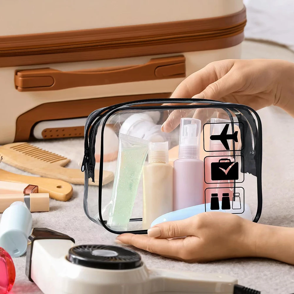 Bolsa Cosmética 3 Peças Transparente para Viagem - Imagem 5