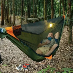 rede de acampamento mosquiteiro