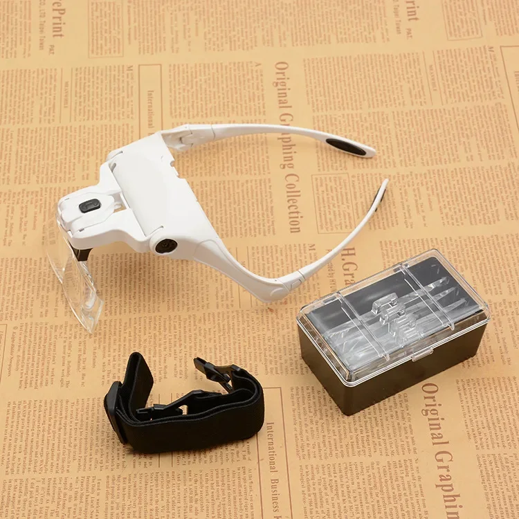 Lupas de Cabeça com LED 1.0X a 3.5X 5 Lentes - Imagem 4
