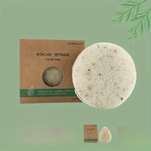 esponja konjac limpeza facial