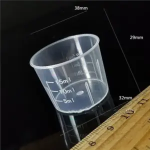 copo de medição plástico 15ml 30ml