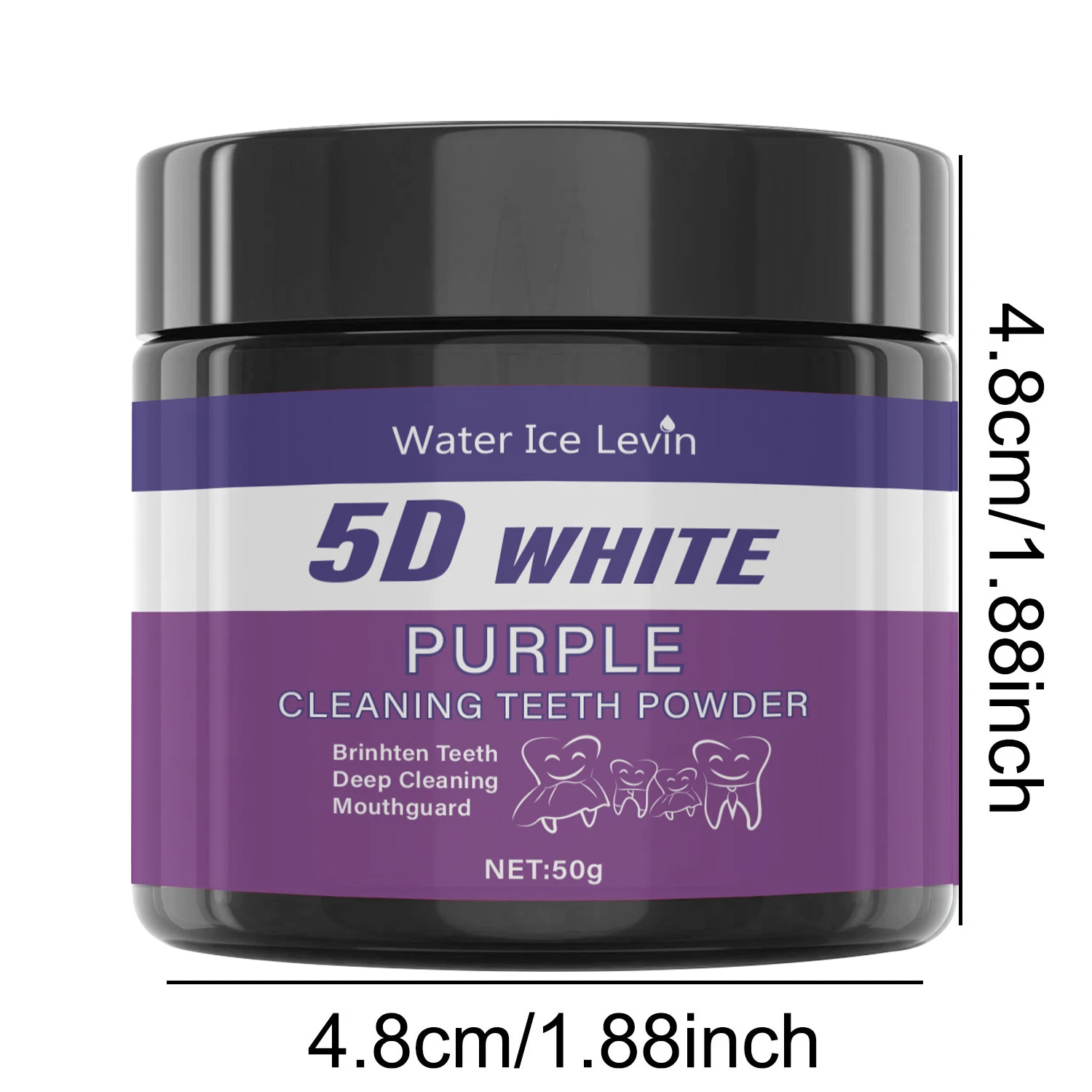 Pó de Limpeza Dental Roxo Sem Sulfato - Imagem 3