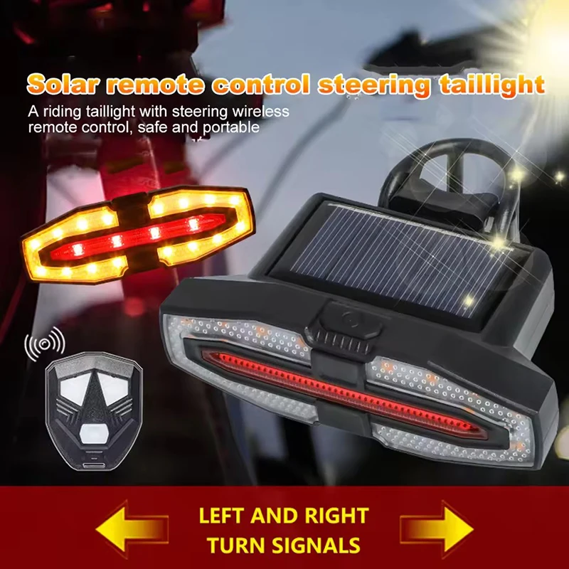 Bucklaos Luz Traseira de Bicicleta com Seta e Controle Remoto - Imagem 2